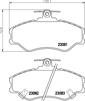 Гальмівні колодки Mintye MP3327 ціна, від 15.31 USD
