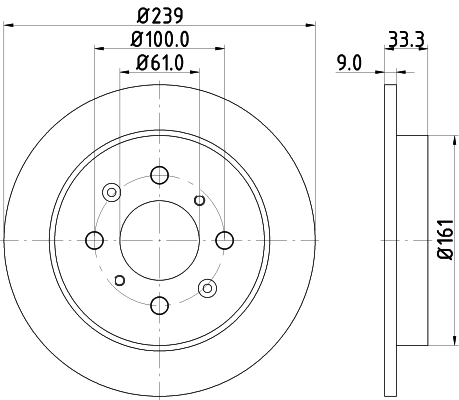 Гальмівні диски D2051 MG