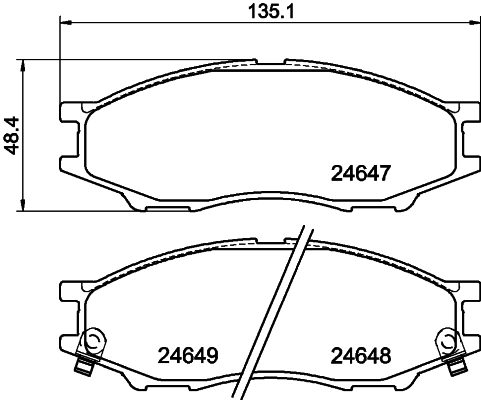 Передні тормозні колодки 1N213328Z Mazda