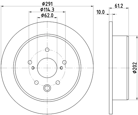 Купити JBR1151 Power Stop Диск заднього гальма