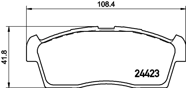 Купити 4605B215 Chrysler Колодки гальмівні передні, дискові