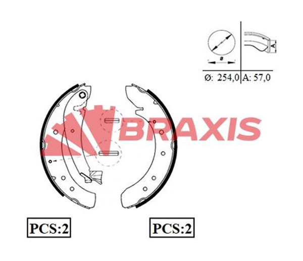 Колодки гальмові задні, барабанні Polcar S721048 ціна, від 32.42 USD