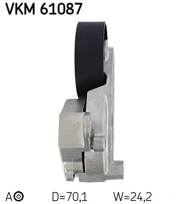 Натягувач приводного ременя SKF VKM61087 ціна, від 41.17 USD