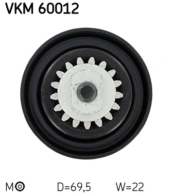 VKM60012 SKF Ролик натяжителя ременя агрегатів