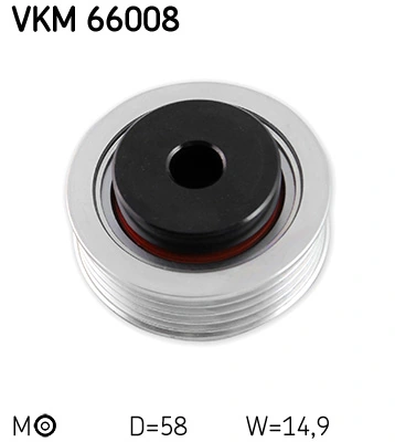 VKM66008 SKF Ролик натяжителя ременя агрегатів