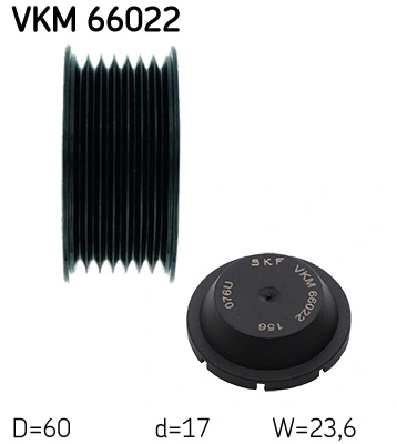 Ролик приводного ременя, паразитний SKF VKM66022 ціна, від 25.23 USD