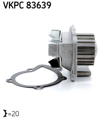 Помпа охолодження SKF VKPC83639 ціна, від 30.57 USD