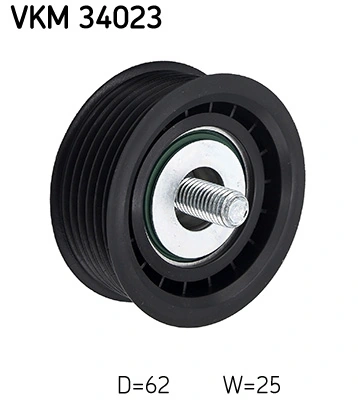 VKM34023 SKF Ролик приводного ременя, паразитний