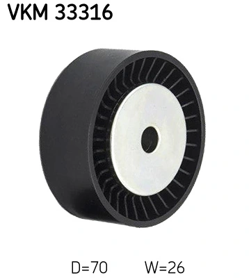 VKM33316 SKF Ролик приводного ременя, паразитний