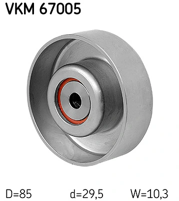 VKM67005 SKF Ролик приводного ременя, паразитний