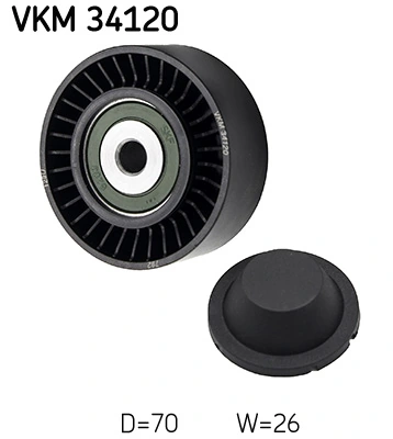 VKM34120 SKF Ролик приводного ременя, паразитний