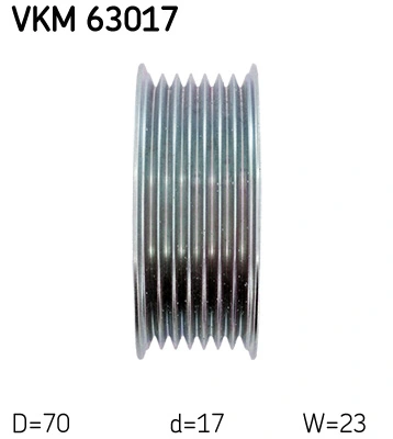 Ролик приводного ременя, паразитний SKF VKM63017 ціна, від 26.64 USD