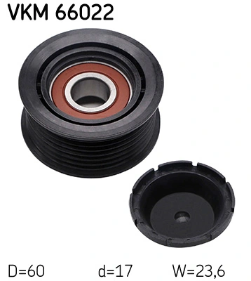 VKM66022 SKF Ролик приводного ременя, паразитний