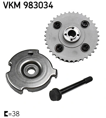 VKM983034 SKF Зірка-шестерня розподільного валу двигуна,випускного