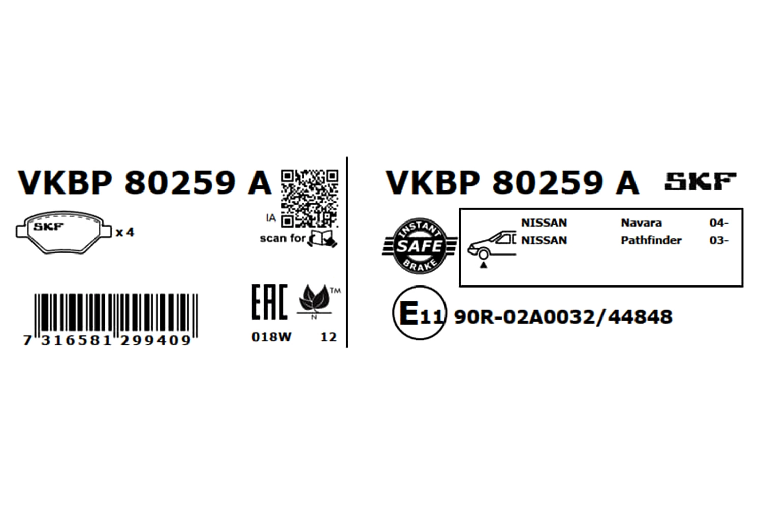 VKBP80259A SKF