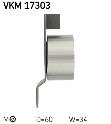 Ролик натяжителя ременя газорозподілу SKF VKM17303 ціна, від 31.54 USD