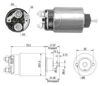 Втягуюче реле стартера SS9020 AS/Auto Storm
