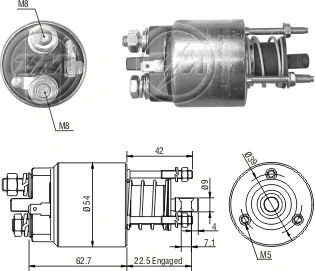F032231479 Cargo Тягове реле стартера
