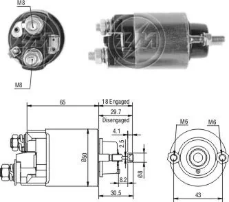Контактор Daihatsu 28150BZ010 ціна, від 18.79 USD