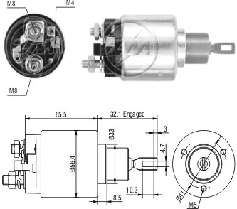 SS0035 AS/Auto Storm Тягове реле стартера