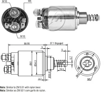Купити A5000560835 MAN Втягуюче реле стартера