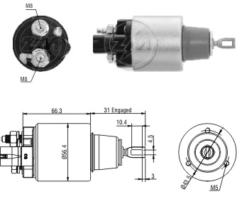 SS0050 AS/Auto Storm Тягове реле стартера