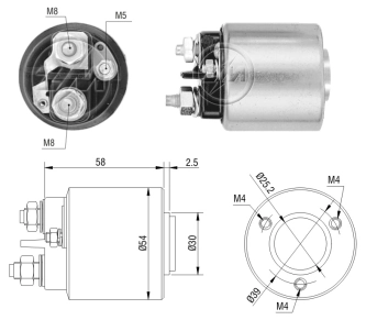 Втягуюче стартера Magneti Marelli AME0059
