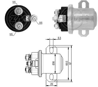 Купити SS1166S AS/Auto Storm Втягуюче реле стартера