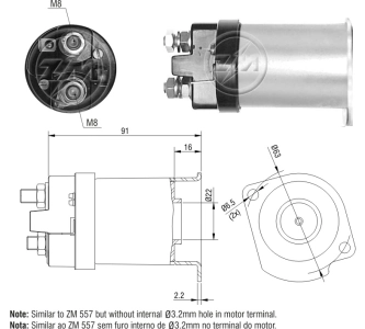 SS1011P AS/Auto Storm Тягове реле стартера