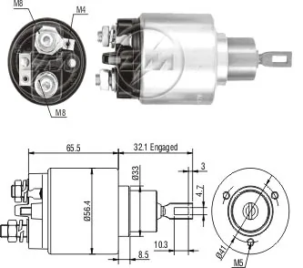 6000901 Ford Тягове реле стартера