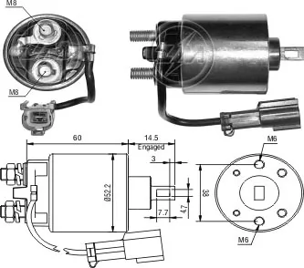 Втягуюче стартера Nissan Almera CLASSIC