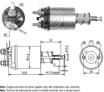 E7401 Ghibaudi Тягове реле стартера