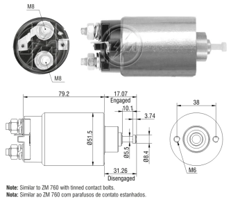 Втягуюче реле стартера SS9001 AS/Auto Storm