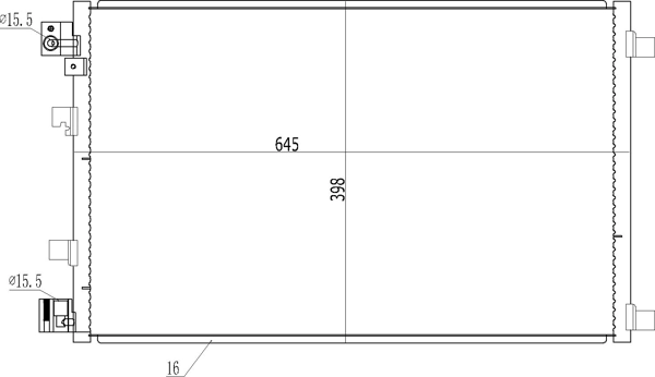 Конденсатор кондиціонера VALEO CA1510 ціна, від 97.64 USD