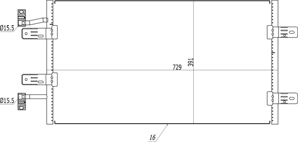 Купити Радіатор кондиціонера Opel Vivaro A F7