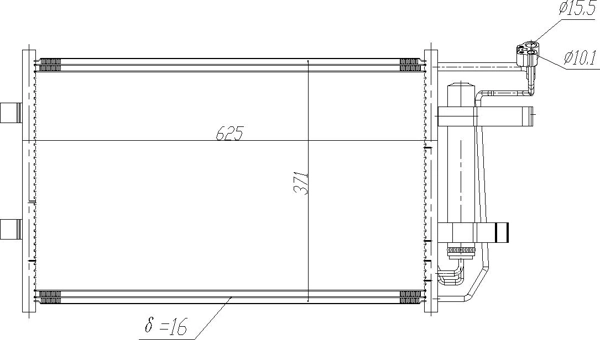 C51361480B Mazda Конденсатор