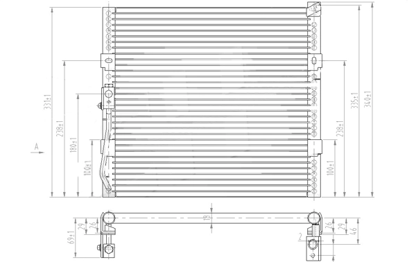 Конденсатор кондиціонера Rover 80110SR1A13 ціна, від 63.90 USD