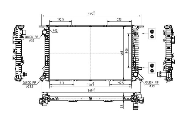 Радіатор охолодження AND 3L121027