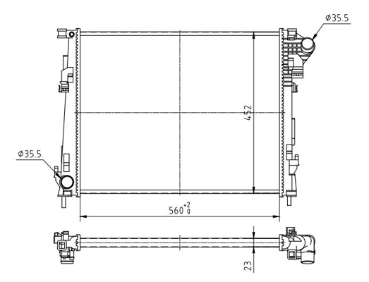 Радіатор основний Renault Trafic II фургон (FL) (2001 - 2014) ціна, від 89.02 USD