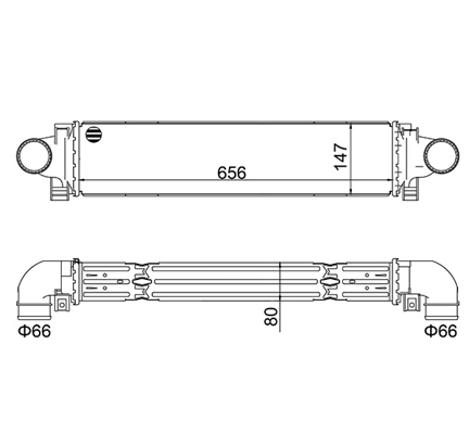 Купити CI696000S Mahle Original Радіатор интеркуллера