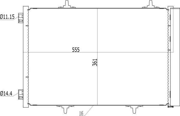 Конденсатор на Citroen C3 II A51