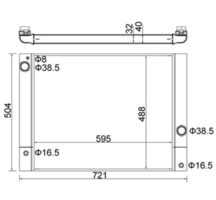 AC230193 Maxgear Радіатор охолодження двигуна
