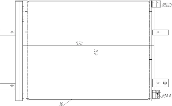 Конденсатор кондиціонера Polcar DCN07062 ціна, від 106.70 USD
