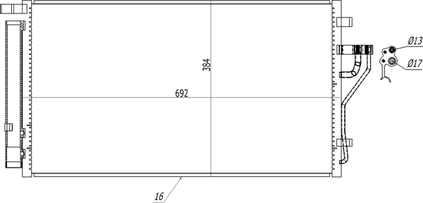 Купити 621600 Hart Радіатор системи охолодження кондиціонера