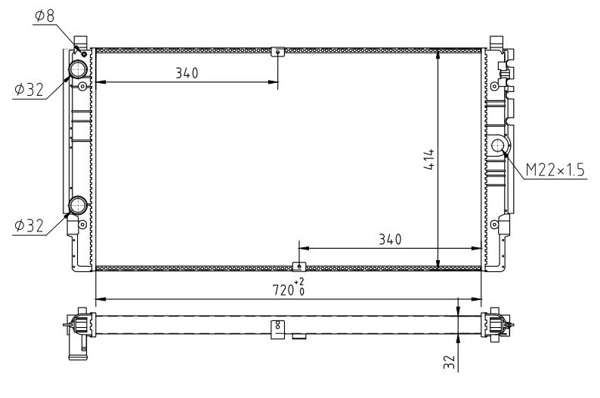 Радіатор основний Zilbermann 04820 ціна, від 105.86 USD