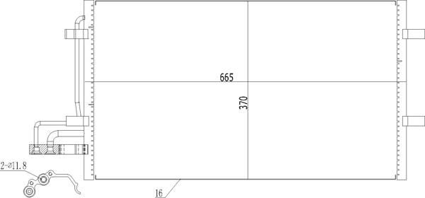 Конденсатор кондиціонера Ford C-Max мінівен (DM2) (2003 - 2007) ціна, від 52.12 USD