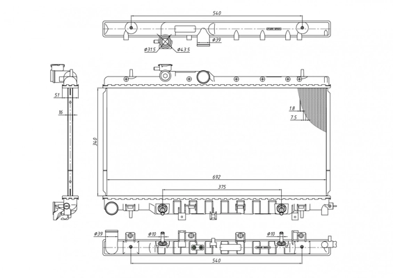 Купити Радіатор Subaru Impreza II GD, GG