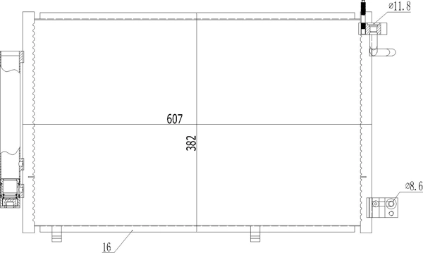 Купити CS76711 DP Group Радіатор системи охолодження кондиціонера