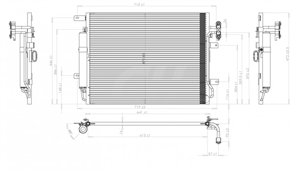Конденсатор кондиціонера Delphi CF20558 ціна, від 90.37 USD