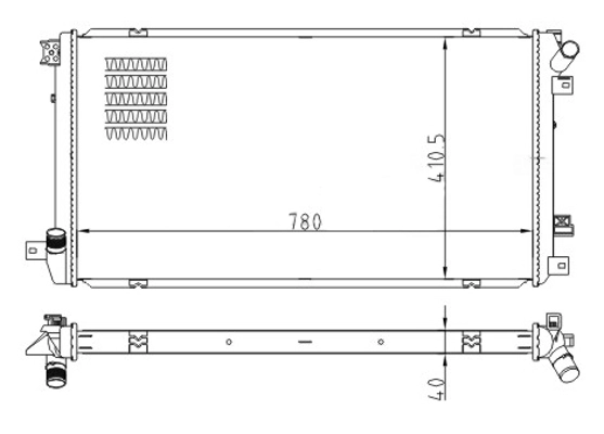 93190131 Peugeot/Citroen Радіатор охолодження двигуна